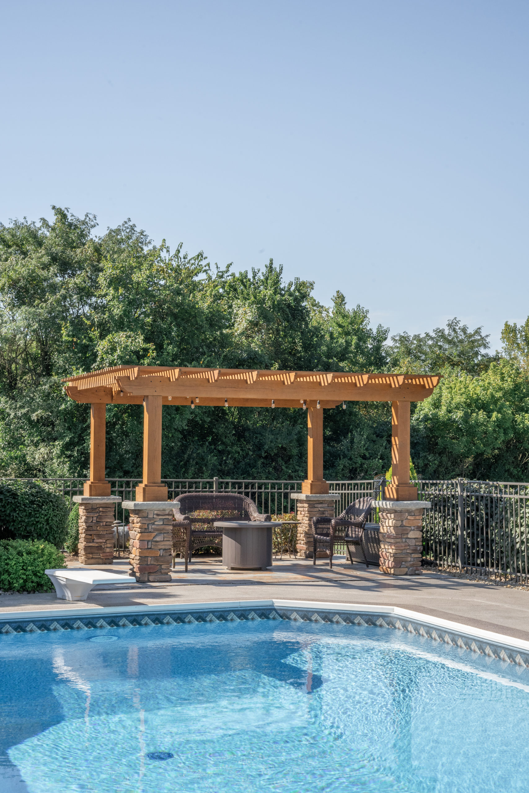 Outback pergola built over a patio