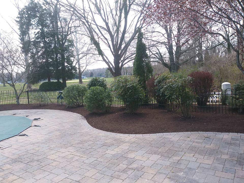 Finished pool deck by Marshall