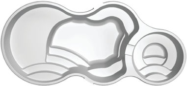 Axiom 12 Deluxe fiberglass pool shape